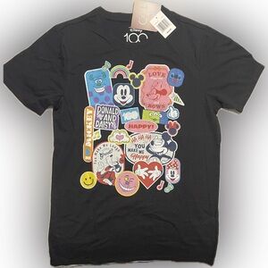 Disney Black Short Sleeve Tee with Graphic Design